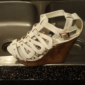 White Wedges Size 11 MAKE A OFFER LOOKING TO SELL